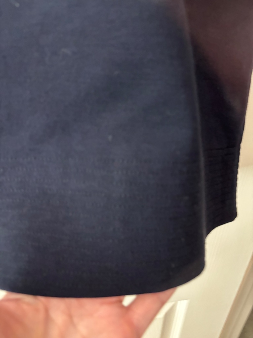 Diane Von Furstenberg Shift Dress w/ Pockets - Navy Blue Size 2 - Picture 7 of 8